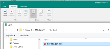 Add Button in ScheduleCleaner