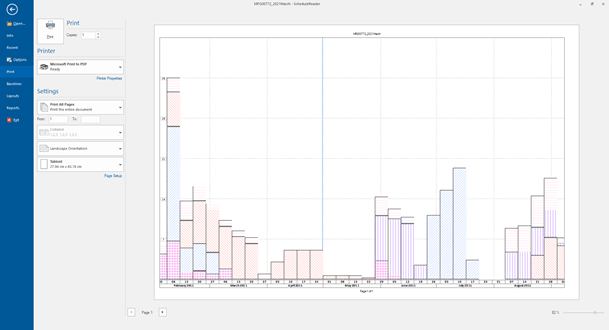 ScheduleReader print perview