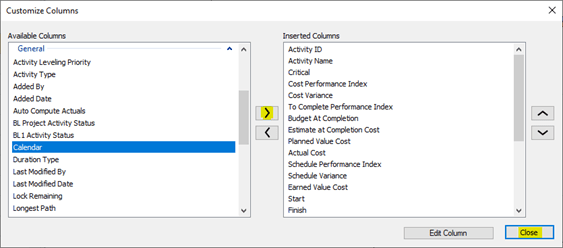 ScheduleReader select calendar general