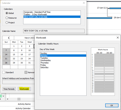 ScheduleReader workweek