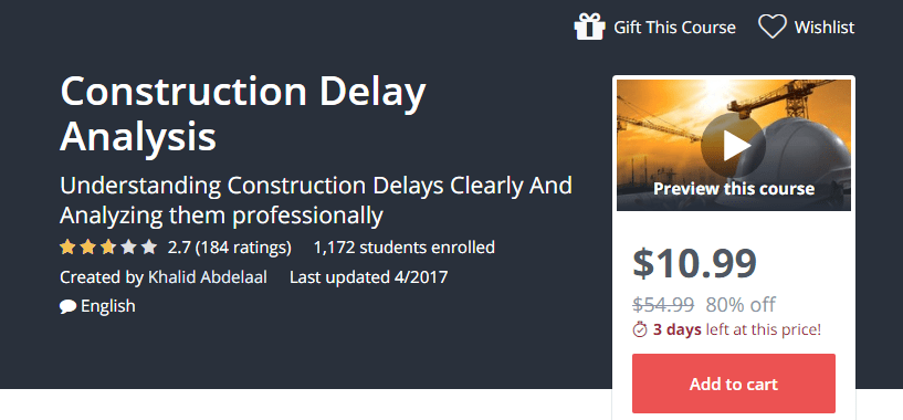 Construction delay analysis