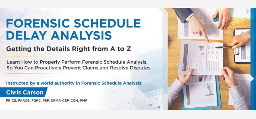 Forensic schedule delay analysis training