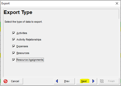 P6 export type