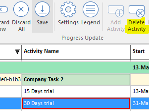 Sr delete activity