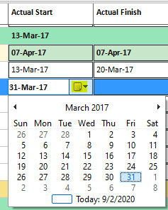 Sr edit calendar
