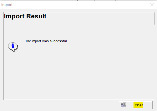 Sr import results