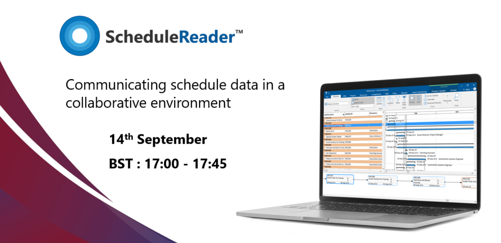 schedulereader presentation at project controls expo