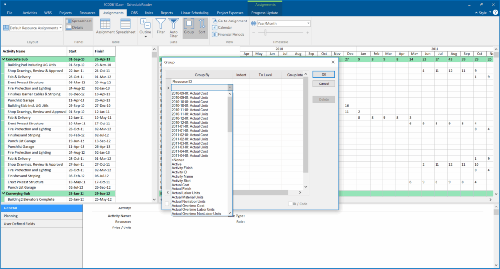 New Updates to the Assignment View in ScheduleReader Version 9.1 6 filter group sort assignments