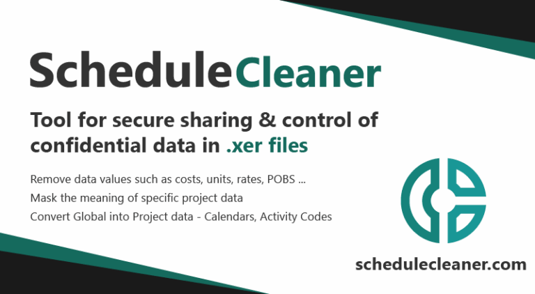 New Tool for Cleaning XER Files – Meet ScheduleCleaner