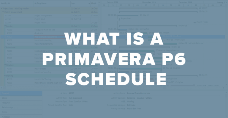 What is a Primavera P6 Schedule? – Primavera Schedules Explained