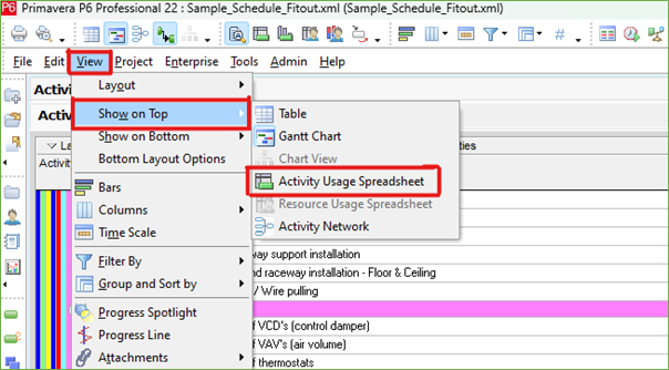 How to cost load and resource load a schedule in Primavera P6 14 Picture11 1