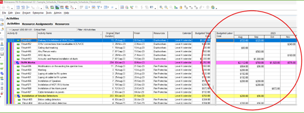 How to cost load and resource load a schedule in Primavera P6 15 Picture12 600x224 1