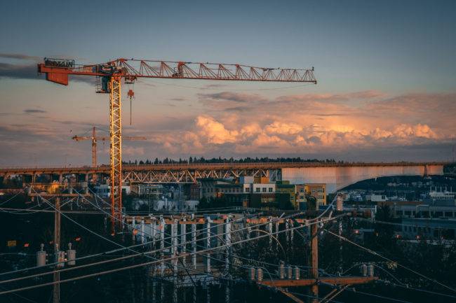 2024 Trends in Construction Project Management 5 beautiful view construction site city during sunset 2 650x433 2