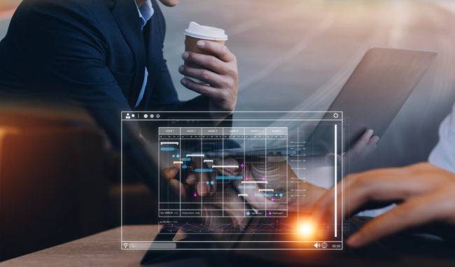 Project Management Tools: From Pen & Paper to Modern Software 8 analyst working with computer business analytics data management system make report with kpi metrics connected database corporate strategy finance operations sales marketing 1 1 650x382 1