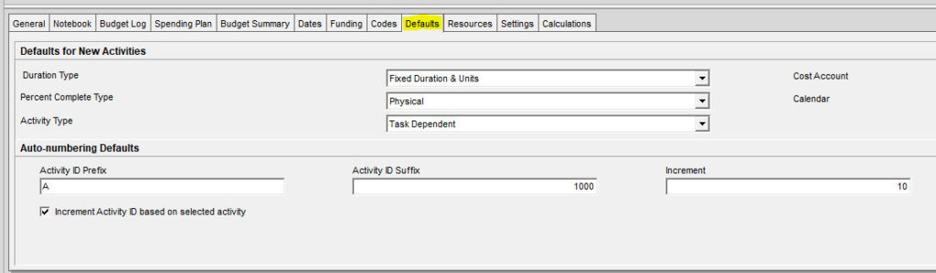 35 Primavera P6 Tips, Tricks and Shortcuts Schedulers Can't Do Without 9 default settings