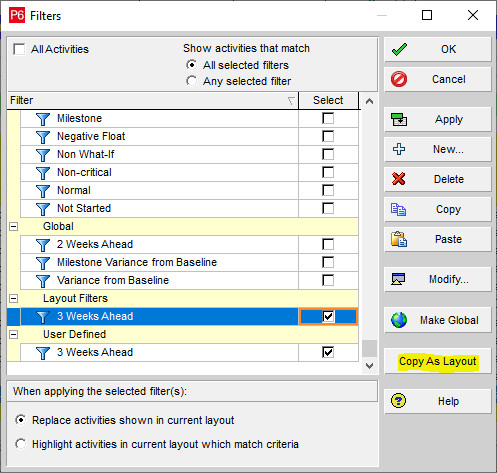 35 Primavera P6 Tips, Tricks and Shortcuts Schedulers Can't Do Without 33 filters min