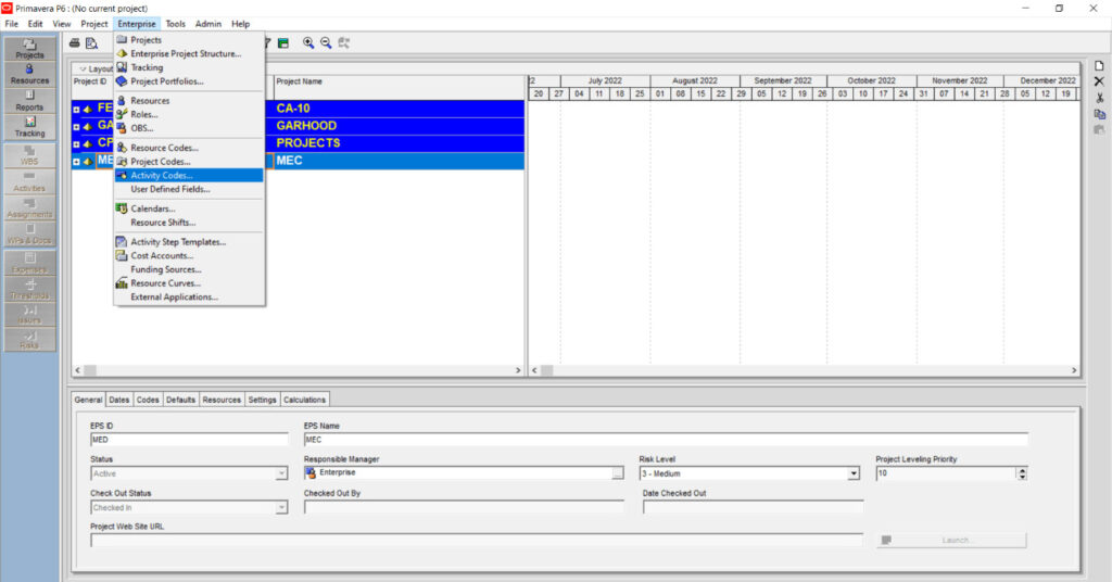 Primavera P6 Activity Codes Explained: How to Convert EPS Activity Code to Project Code 6 primavera p6 activity codes 2 min