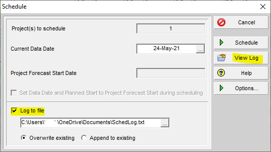 35 Primavera P6 Tips, Tricks and Shortcuts Schedulers Can't Do Without 6 schedule log
