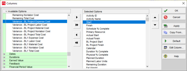 35 Primavera P6 Tips, Tricks and Shortcuts Schedulers Can't Do Without 38 varience one min 650x248 1