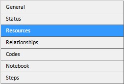 How to insert Progress Updates in ScheduleReader? 9 Resource tab in Bottom view