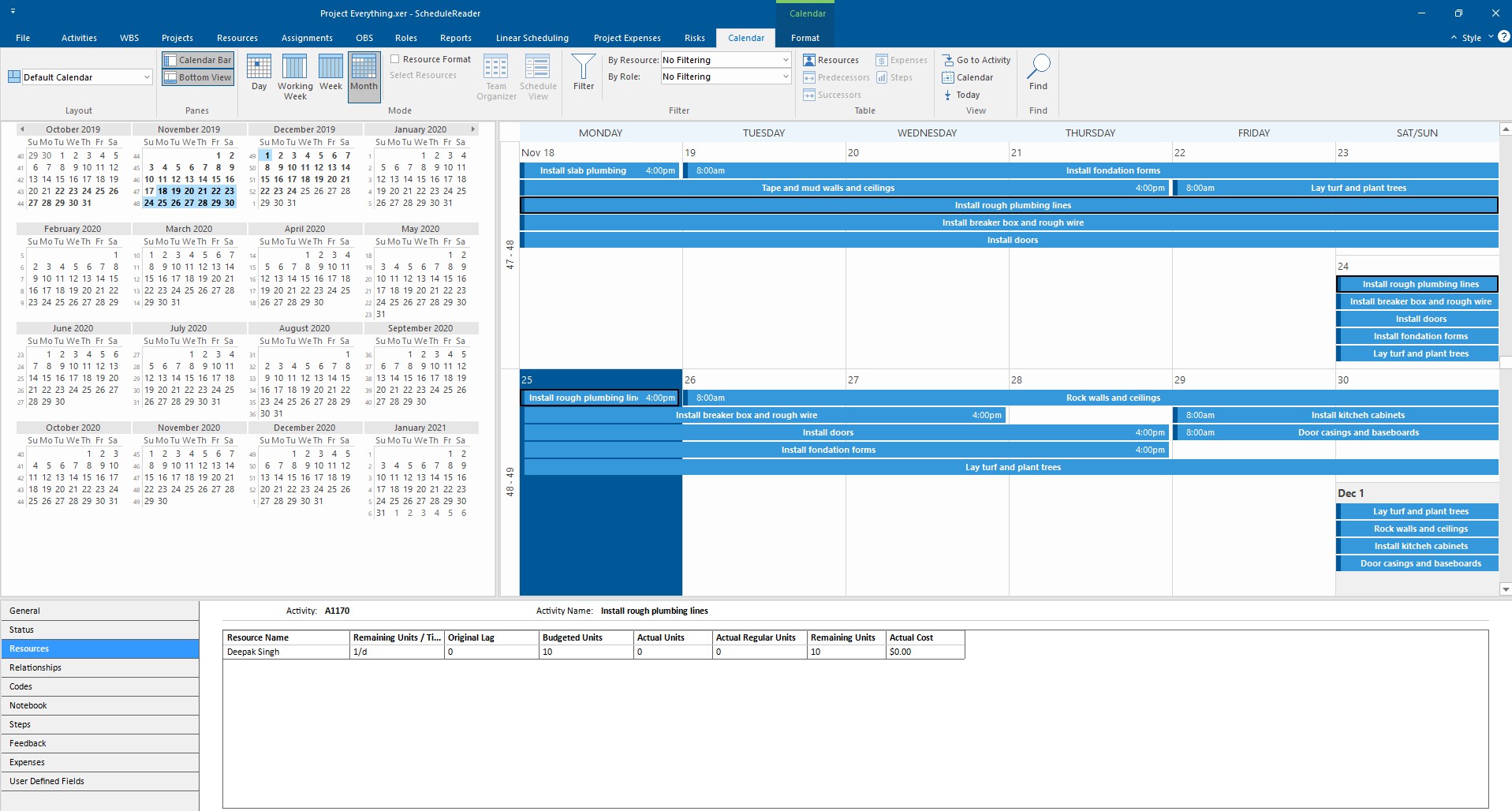 Calendar View 5 calendar view bottom view